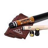 Black Scorpion CUESOUL 2-Piece 57 Inch Pool Cue Stick 19-21oz Billiard cue with 13mm Cue Tips with Cleaning Towel & Joint Protector