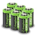 Enegitech CR2 3V Lithium Battery 800mAh 6 Pack with PTC Protection DL-CR2 for Boresighter Golf Rangefinder Funifilm Instax Mini55 Baby Monitor Flashlight (Non-Rechargeable)