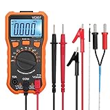 Proster Autoranging Multimeter 6000 Counts AC DC Current Tester Voltage Meter Volt Ohm Meter with Alligator Clips TRMS NCV Temperature Capacitance Diode Audible Continuity Meter