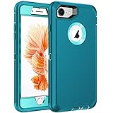 RegSun for iPhone 6s Plus Case,iPhone 6 Plus Case,Built-in Screen Protector, Shockproof 3-Layer Full Body Protection Rugged Heavy Duty High Impact Hard Cover Case for iPhone 6s Plus 5.5 inch,Blue