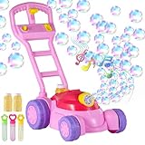Upgraded Bubble Lawn Mower for Toddlers1-3, Kids Bubble Blower Machine, Birthday Easter Gifts Party Favors Outdoor Bubbles Toys for Preschool Baby Boys Girls Age 1 2 3 4 5 6 Year Old