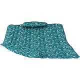 Sunnydaze Polyester Quilted Hammock Pad and Pillow Set Only - Durable Outdoor Rope Hammock Accessories - Replacement Hammock Pad - Cool Blue Tropics