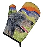 Caroline's Treasures SS8209OVMT Irish Wolfhound Oven Mitt Heat Resistant Thick Oven Mitt for Hot Pans and Oven, Kitchen Mitt Protect Hands, Cooking Baking Glove