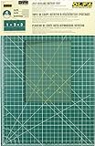 OLFA 35' x 70' Connecting Grid Rotary Cutting Mat Set (RM-CLIPS/3) - Self Healing Double Sided 35x70 Inch Cutting Mat with Grid for Fabric & Sewing, Designed for Use with Rotary Cutters (Green)