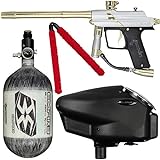 Action Village Azodin Blitz 4 Competition Paintball Gun Package Kit w/Air Tank (Color: Dust Silver/Polished Gold, Tank Size: 68/4500)
