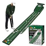 ENHUA GOLF Putting Green Indoor Set,8 feet Putting Mat with Auto Ball Return,Suit for Men Gift Home Office