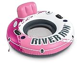 Intex River Run I Sport Lounge, Inflatable Water Float, 53 Diameter, Pink