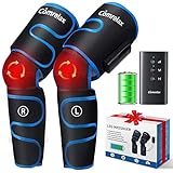 Rechargeable Leg-Massager for Circulation with Heat, Portable & Cordless Air Compression Leg Massager for Muscles Relaxation, Massage Calf & Thigh, Handheld Controller with 3 Modes 3 Intensities