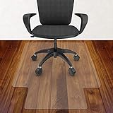 Azadx Office Chair Mat for Hardwood Floor and Tile Floor 30 x 48'', Plastic Mat for Office Chair Easy Glide on Hard Floors, Clear Desk Chair Mat for Wood Floors Heavy Duty