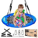 LAEGENDARY Saucer Swing for Kids and Adults - 40 Inch Round Tree Swing, Outdoor Swing, Tree Swings For Kids Outdoor, Kids Swing, Outdoor Swing For Kids, Saucer Swing For Kids Outdoor, Swing For Adults