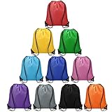 Vorspack Drawstring Backpacks Bulk 10 Pieces of 10 colors String Bags, Customized Gift Bags Goodie Bags for Party Gym Sport Trip