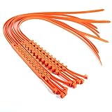 Anti Skid Tire Chains, 10pcs Reusable Auto Car Universal Fit Snow Safety Anti skid Tire Tyer Chains Thickened Tendons (Orange)