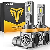 Fahren Termitor 2023 Upgraded H11/H9/H8 LED Headlight Bulbs, 30000LM 800% Ultra Brightness, 6500K Cool White, 60000Hrs Lifespan, Plug and Play Halogen Replacement Conversion Kit, Pack of 2
