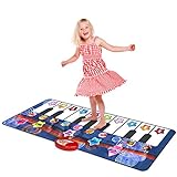 Kidzlane Durable Piano Dance Mat | Giant Floor Piano Mat for Kids and Toddlers | Step on Piano Keyboard | Electronic Music Gift Toy for Girls and Boys