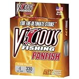 Vicious Fishing Panfish Hi-VIS Yellow PYL4 Fishing Line 330 yd./4Lb