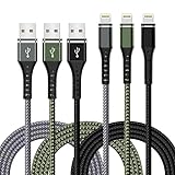 iPhone Charger [Apple MFi Certified] 3-Pack 6FT Lightning Cable Nylon Braided Fast Charging iPhone Charger Long Cord Compatible with iPhone 14 13 12 11 Pro Max XR XS X 8 7 6 Plus SE and More 6FT