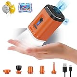 Electric air Pump for Inflatables, Portable Rechargeable Mini Pump with 1800mAh for Air Mattress Baby Infant Pool Floats, Blow Up Pool Raft Bed Boat Toys,Vacuum Bags,Tummy Time Mat