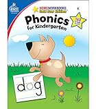 Carson Dellosa Phonics for Kindergarten Workbook—Writing Practice, Tracing Letters, Sight Words With Incentive Chart and Motivational Stickers (64 pgs) (Volume 12)