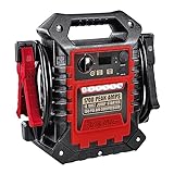 Viking 1700 Peak Amp Portable Jump Starter and Power Pack with 250 PSI Air Compressor - High Cranking Amps, 2 AWG Cables, Commercial Grade Air Compressor, Digital Pressure Gauge, 12VDC Power Outlet