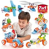 STEM Building Toy for 7-12 Years Old Boys 7-in-1 Models Kids Love to Build and Play 171Pcs Construction Set with Engineering Activity Kit Educational Toys for kids 5-7 Best Birhday Gift Toy for Kid