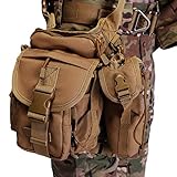 ANTARCTICA Waterproof Military Tactical Drop Leg Pouch Bag Type B Cross Over Leg Rig Outdoor Bike Cycling Hiking Thigh Bag