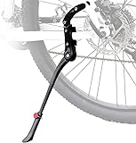 Bike Kickstand, Adjustable Rear Mount Aluminum Alloy Bicycle Kickstand for 26” 28” 700C 24”- 29” inch Adult Bike Mountain bike Road Bike BMX MTB