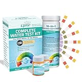 Drinking Water Testing Kit - 17 in 1 Water Test Strips for Detection of Bacteria, Lead, Iron, Copper, pH, Hardness, Chlorine, Mercury, & More - Home Tap & Well Water Test Kit for Home Water Quality
