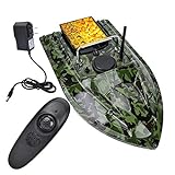 RC Fishing Finder Boat, 500m Remote Control Wireless Fishing Bait Boat Fish Finder with LED Night Light£¨Green£©(Green) for Rc Boats for Adults