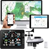 Ambient Weather Falcon WS-8480A Fan Aspirated Smart WiFi Weather Station with Remote Monitoring and Alerts