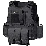 GZ XINXING Tactical Airsoft Paintball Vest (Black)