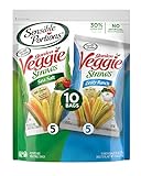 Sensible Portions Garden Veggie Straws, Sea Salt & Ranch Multipack, 75 oz Bag, 10 Count