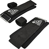 Lifting Straps & Wrist Wraps Functionality in 1 - StrapWrapz™ is for Weightlifting, Powerlifting & Cross Training for the Best Support -With Neoprene Padding -by Nordic Lifting®-1 Year Warranty