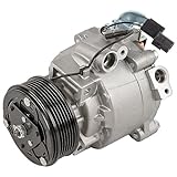 AC Compressor & A/C Clutch For Mitsubishi Lancer Outlander & Outlander Sport Replaces QS90 w/ 6-Groove 95mm Pulley - BuyAutoParts 60-03149NA New