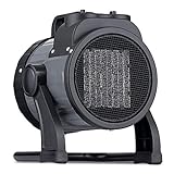 NewAir NGH160GA00, 120V Electric Portable Garage Heater, Heats Up to 160 Square Feet, Garge, Black and Gray
