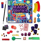 3 Bees & Me Deluxe Magic Kit Set with Toy Wand & 75 Magic Tricks for Kids - Best Age 6 7 8 9 10 11