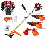 Gx50 Brush Cutter 4 in 1 Gas Weed Eater 4 Cycle Weed Wacker Combo 4 Strokes Power Garden Tool