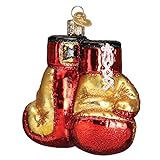 Old World Christmas Sports Collection Glass Blown Ornaments for Christmas Tree Boxing Gloves