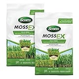 Scotts MossEx, Moss Control for Lawns, Treats up to 5,000 sq. ft., 18.37 lbs. (2-Pack)
