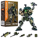 MyBuild Mecha Frame Armed Forces Stryker 5019 Green Armor Robot Blocks Toy Building Bricks for Children to Adult Mech Fans 12+