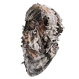 LOOGU Ghillie Face Mask 3D Leafy Ghillie Camouflage Full Cover Headwear Hunting Accessories