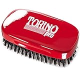 Torino Pro Hard 7 Row Palm Wave Brush By Brush King - #1900 - Hard 360 waves brush - Great for Wolfing - Great for coarse hair wavers - For 360 Waves