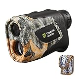 TIDEWE Hunting Rangefinder with Rechargeable Battery, 700Y Camo Laser Range Finder 6X Magnification, Distance/Angle/Speed/Scan Multi Functional Waterproof Rangefinder with Case
