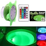 GlowTub Underwater Remote Controlled LED Color Changing Light for Bathtub or spa - Battery Operated