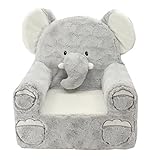 Animal Adventure Gray Elephant Soft Plush Children's Chair, Sweet Seats