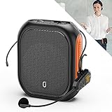 HWWR Portable Voice Amplifier with Wireless Microphones Headset, Rechargeable Professional Voice Amplifier for Teaching,Training,Meeting,Tour Guide,Yoga,Fitness,Classroom