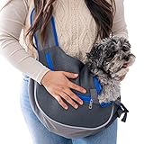 Marse Dog Sling Carrier for Small Dogs - Reflective Pet Sling Carrier for Miniature Dogs with Breathable Mesh Pouch - Travel Safe Sling Bag Puppy Carrier - for Dogs 5 to 10 Pounds