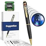 24 Hours Monitoring 1080P Hidden Camera, 300mins Long Battery Life Loop Recording Function Spy Camera, 90° Angle Lens Spy Pen Camera, Nanny Cam Portable for Meeting, Home Security, Class Learning
