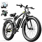 EXRBYKO E Bikes for Adults Electric, 750W Peak 1000W 34MPH Fat Tire Electric Bike for Adults, 48V 17.5AH 840WH Battery, 70 Miles Ebike with 21-Speed Gear, ON/Off Road Electric Bicycle UL Certified