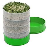 Deluxe Kitchen Crop Seed Sprouter with 4 Growing Trays and 1 Seed Packets, (Alfalfa Seeds) Easily Grow Sprouts Indoors for a Healthy Lifestyle