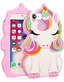 JoySolar Color Case for iPod Touch 5/6/7th Cute Silicone 3D Cartoon Character Animal Phone Cover for Kids Girls Cool Fun Kawaii Soft Funny Unique Cases for iPod Touch 5/6/7th